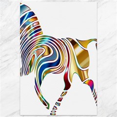 Horse Equine Psychedelic Abstract Canvas 12  X 18   by Simbadda
