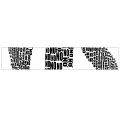 Yes No Typography Type Text Words Large Flano Scarf  by Simbadda