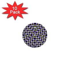 Hypnotic Geometric Pattern 1  Mini Buttons (10 Pack)  by dflcprints