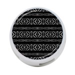 Futuristic Geometric Stripes Pattern 4-Port USB Hub (Two Sides)  Front