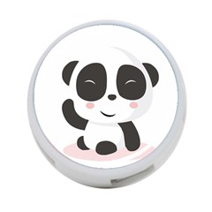 Panda Bear Funny Cute 4-port Usb Hub (two Sides)  by Simbadda