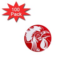 Cock Logo Emblem Symbol France 1  Mini Magnets (100 Pack)  by Simbadda