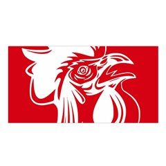 Cock Logo Emblem Symbol France Satin Shawl by Simbadda