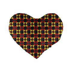 Artwork By Patrick-colorful-45 1 Standard 16  Premium Heart Shape Cushions by ArtworkByPatrick
