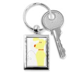 Mutt Dog Animal Domestic Vector Key Chains (Rectangle)  Front