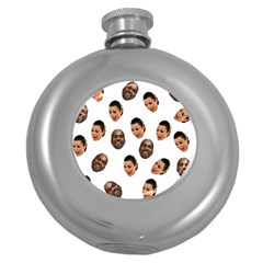 Crying Kim Kardashian Round Hip Flask (5 Oz) by Valentinaart