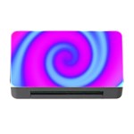 Swirl Pink Turquoise Abstract Memory Card Reader with CF Front