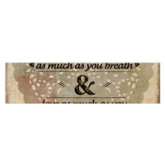 Motivational Calligraphy Grunge Satin Scarf (oblong) by Sapixe