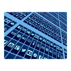 Mobile Phone Smartphone App Double Sided Flano Blanket (mini)  by Sapixe