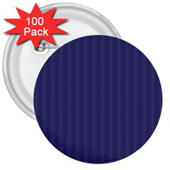 Subtle Textures Usa Flag Blue Mattress Ticking Pattern 3  Buttons (100 Pack)  by PodArtist