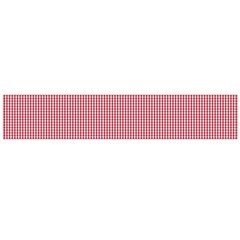 Usa Flag Red Blood Mini Gingham Check Large Flano Scarf  by PodArtist