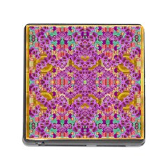 Fantasy Flower Festoon Garland Of Calm Memory Card Reader (square) by pepitasart