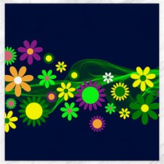 Flower Power Flowers Ornament Canvas 12  X 12   by Sapixe