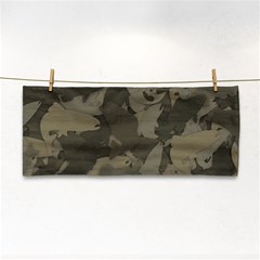Country Boy Fishing Camouflage Pattern Hand Towel by Bigfootshirtshop