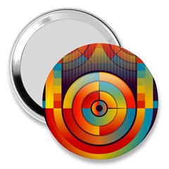 Background Colorful Abstract 3  Handbag Mirrors by Nexatart