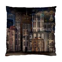 Architecture City Home Window Standard Cushion Case (two Sides) by Nexatart