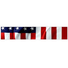 American Usa Flag Vertical Large Flano Scarf  by FunnyCow