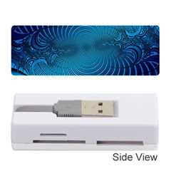 Blue Background Brush Particles Wave Memory Card Reader (stick)  by Nexatart