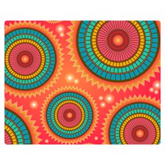 Background Texture Mosaic Pink Double Sided Flano Blanket (medium)  by Nexatart