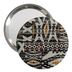 Fabric Textile Abstract Pattern 3  Handbag Mirrors by Nexatart