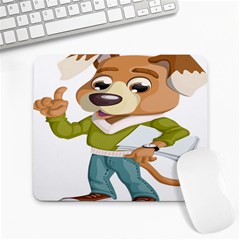 Dog Pet Dressed Point Papers Large Mousepads by Sapixe