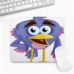 Bird Violet Beak Feather Fun Large Mousepads by Sapixe