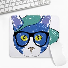 Drawing Cat Pet Feline Pencil Large Mousepads by Sapixe