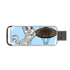 Cat Bird Cage Hunt Hunting Pet Portable Usb Flash (one Side) by Sapixe