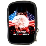 Independence Day, Eagle With Usa Flag Compact Camera Cases Front