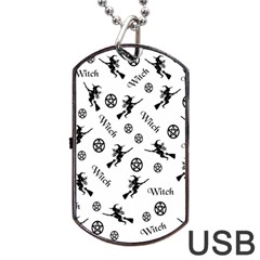 Witches And Pentacles Dog Tag Usb Flash (one Side) by IIPhotographyAndDesigns