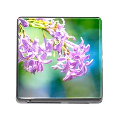 Beautiful Pink Lilac Flowers Memory Card Reader (square 5 Slot) by FunnyCow