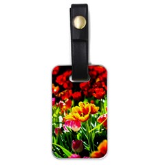 Colorful Tulips On A Sunny Day Luggage Tags (one Side)  by FunnyCow