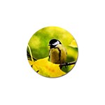 Tomtit Bird Dressed To The Season Golf Ball Marker Front