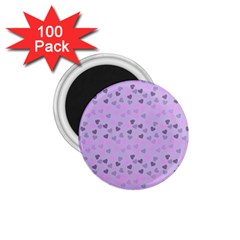 Heart Drops Violet 1 75  Magnets (100 Pack)  by snowwhitegirl