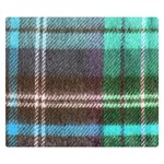 Blue Plaid Flannel Double Sided Flano Blanket (Small)  50 x40  Blanket Front