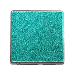 Aqua Glitter Memory Card Reader (square 5 Slot) by snowwhitegirl