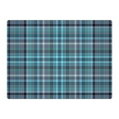Teal Plaid Double Sided Flano Blanket (mini)  by snowwhitegirl