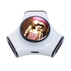 Cover Girl 3-port Usb Hub by snowwhitegirl