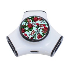 Light Blue Rose Vampire 3-port Usb Hub by snowwhitegirl