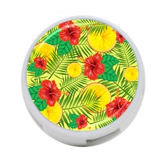Orange Tropics Yellow 4-port Usb Hub (two Sides) by snowwhitegirl