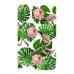 Flamingo Floral White Memory Card Reader (rectangular) by snowwhitegirl