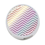 Ombre Zigzag 01 4-Port USB Hub (Two Sides) Front