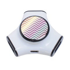 Ombre Zigzag 01 3-port Usb Hub by snowwhitegirl