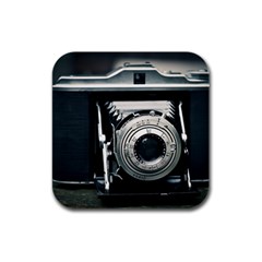 Photo Camera Rubber Square Coaster (4 Pack)  by vintage2030