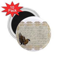 Tag Bird 2 25  Magnets (10 Pack)  by vintage2030