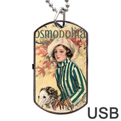 Cosmopolitan Fc November 1917 Dog Tag Usb Flash (one Side) by vintage2030