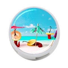 Red Chili Peppers On The Beach 4-port Usb Hub (two Sides) by FunnyCow
