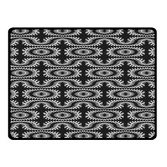 Monochrome Centipede Arabesque Fleece Blanket (small) by linceazul
