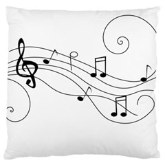 Music Partition Large Cushion Case (one Side) by alllovelyideas