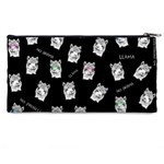 Llama pattern Pencil Cases Back